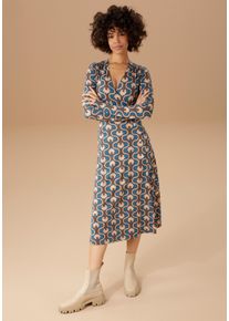 Aniston CASUAL Damen Jerseykleid, bunt, modisch, Gr. 44, bedruckt, geblümt, gemustert, Single Jersey, Obermaterial: 95% Viskose, 5% Elasthan,
