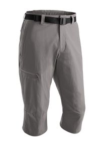 Maier Sports Herren Caprihose "Jennisei", grau, Gr. 66, 90% Polyamid, 10% Elasthan, Hosen, Funktionscapri aus atmungsaktivem, elastischem Material