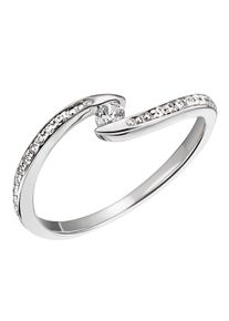 Firetti Damen Fingerring "Schmuck Geschenk Silber 925 Silberring Ring Welle glitzernd", 60, Silber 925 (Sterlingsilber), 1,5mm, silber, Silber 925