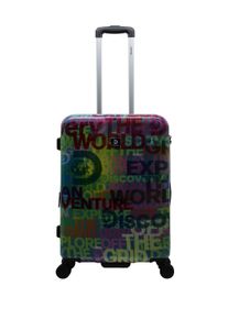 DISCOVERY Koffer "EXPLORE THE WORLD", bunt, Koffer, mit vollständig gefüttertem Innenraum