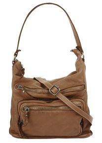 CLUTY Damen Shopper, braun, Leder, unifarben, leicht glänzend, Taschen, echt Leder, Made in Italy
