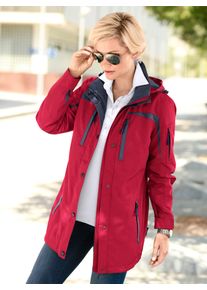 Casual Looks Damen Funktionsjacke, rot, Gr. 40, unifarben, 100% Polyester, Jacken