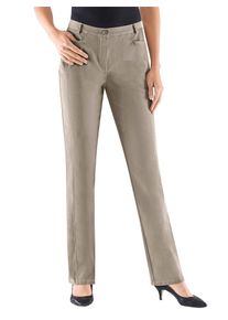 COSMA Damen Thermohose, grau, Gr. 38, unifarben, 69% Baumwolle, 29% Polyester, 2% Elasthan, Hosen