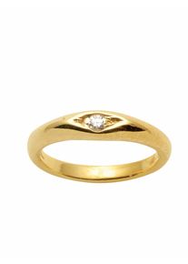 Adelia´s ADELIA ́S Damen Ketten-Anhänger "585 Gold Anhänger Taufring mit Diamant Ø 10,1 mm", Damen, 0,01 ct VVS = sehr sehr kleine Einschlüsse, Gelbgold 585,