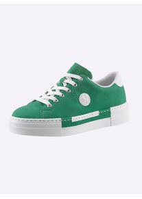 Rieker Damen Sneaker, Gr. 39, grün, Lederimitat, sportlich, Schuhe
