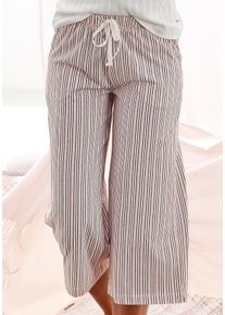 s.Oliver Damen Pyjamahose, Gr. 36, rosa, Single Jersey, Obermaterial: 50% Baumwolle, 50% Viskose, gestreift, feminin, Hosen, mit Allover-Druck
