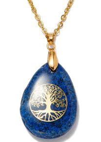 Firetti Damen Kette mit Anhänger "Schmuck Geschenk Lebensbaum", Edelstahl, L: 50cm B: 2mm, gold, Edelstahl, B:2mm, Halsketten, Made in Germany - mit