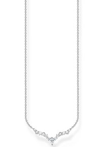 Thomas Sabo Damen Kette mit Anhänger "Eiskristalle, KE2172-051-14-L45V", 45, Silber 925 (Sterlingsilber), bunt, Silber 925 (Sterlingsilber),