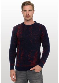 Rusty Neal Herren Strickpullover, blau, casual, Gr. XXXL, mehrfarbig, 70% Polyacryl, 30% Baumwolle, Pullover, im angesagten zweifarbigen Design
