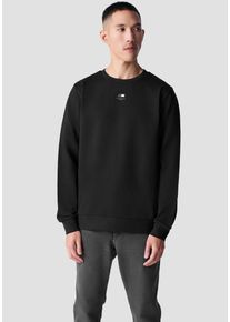 BMW Herren Rundhalspullover, schwarz, casual, Gr. XS, unifarben, Obermaterial: 100% Baumwolle, Pullover, mit breitem Bund am Ärmelabschluss