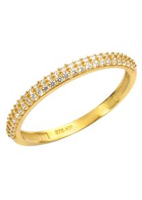 Firetti Damen Goldring "Schmuck Geschenk Gold 375 Damenring Goldring", 18, Gelbgold 375, 2mm, gold, Gelbgold 375, Fingerringe, mit Zirkonia (synth.)