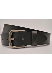 AnnaMatoni Damen Ledergürtel, schwarz, casual, Gr. 80, unifarben, Rindsleder, Gürtel, mit silberner Schließe