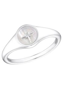 s.Oliver Damen Silberring "Polarstern, 2036886/-87/-88/-89", 56, Silber 925 (Sterlingsilber), 1,8mm, weiß, Silber 925 (Sterlingsilber), Fingerringe,