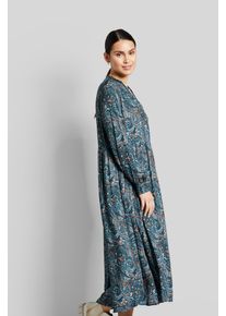 Bugatti Damen Blusenkleid, blau, Gr. 42, bedruckt, 100% Viskose, Kleider, mit Paisleymuster