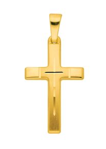 Adelia´s ADELIA ́S Damen Ketten-Anhänger "333 Gold Kreuz Anhänger", Gold, gold, Gold, Schmuckanhänger, Goldschmuck für Damen & Herren