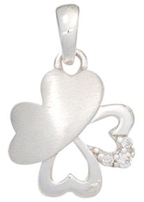 Jobo Damen Ketten-Anhänger "Anhänger Kleeblatt", Silber 925 (Sterlingsilber), silber, Silber 925 (Sterlingsilber), Schmuckanhänger, 925 Silber mit