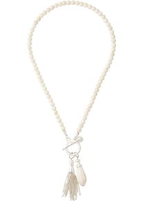 Heine Damen Kette mit Anhänger, beige, modisch, Glas, Metall, Halsketten