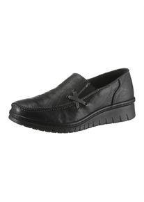 Loretta Damen Slipper, Gr. 38, schwarz, Leder, sportlich, Schuhe