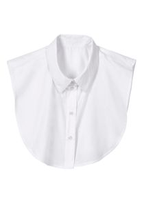 Classic Basics Damen Blusentop, weiß, Gr. 1, unifarben, 65% Polyester, 35% Baumwolle, Blusen