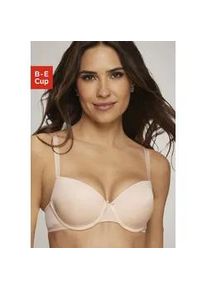 Schalen-BH s.Oliver Gr. 90, Cup C, beige (puder) Damen BHs mit Bügel und nahtlos vorgeformten Schalen, Basic Dessous