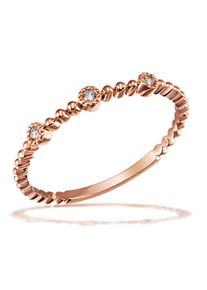 Goldmaid Damen Diamantring, 17, Rotgold 585, rosa, Rotgold 585, Fingerringe