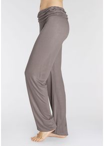 Buffalo Damen Haremshose, Gr. 36, grau, Web, Obermaterial: 100% Viskose, unifarben, modisch, Hosen, mit gerafftem Umschlagbund