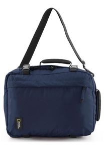 Cityrucksack "Hybrid", National Geographic, blau, Kunstfaser, Rucksäcke, mit drei Tragefunktionen