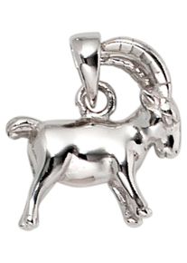 Jobo Damen Sternzeichen-Anhänger "Sternzeichen Steinbock", Silber 925 (Sterlingsilber), silber, Silber 925 (Sterlingsilber), Schmuckanhänger, 925