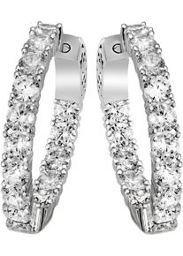 Firetti Damen Paar Creolen "Schmuck Geschenk Silber 925 Ohrschmuck Ohrringe", Silber 925 (Sterlingsilber), silber, Silber 925 (Sterlingsilber),