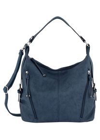 Tom Tailor Damen Hobo "CAIA Hobo bag", blau, Lederimitat, Polyurethan (PU), Taschen, in schlichter Optik
