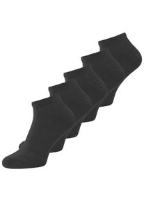 Jack & Jones JACK & JONES Herren Kurzsocken "JACDONGO SOCKS 5 PACK NOOS", schwarz, Baumwollmischung, uni, Socken