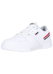 Kawasaki Herren Sneaker "Supreme", Gr. 46, weiß, Leder, casual, Schuhe, im hippen Retro-Tennis-Look