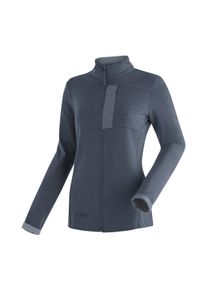 Maier Sports Damen Funktionsshirt "Skutvik W", blau, Gr. 46, 40% Wolle, 35% Polyamid, 25% Polypropylen, Shirts, Midlayer-Jacke für Damen, ideal für