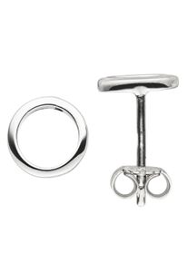 Jobo Damen Paar Ohrstecker "Kreis", Silber 925 (Sterlingsilber), silber, Silber 925 (Sterlingsilber), Ohrringe, 925 Silber
