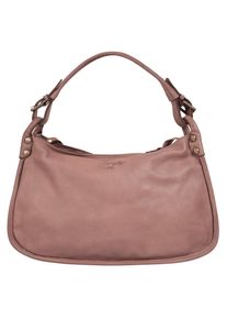 Samantha Look Damen Henkeltasche, rosa, Leder, vintage, Taschen, echt Leder, Made in Italy