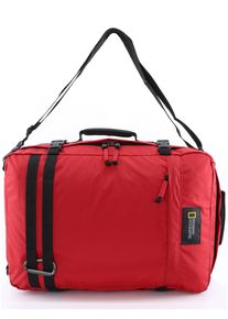 Cityrucksack "Hybrid", National Geographic, rot, Kunstfaser, sportlich, Rucksäcke, mit verstaubaren Trägern