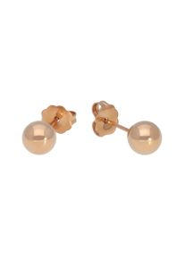 Vivance Damen Paar Ohrstecker "Kugel", Roségold 585, rosa, Rosu00e9gold 585, Ohrringe