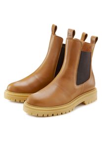 ELBSAND Damen Stiefelette, Gr. 42, braun, Obermaterial: 100% Rindsleder. Futter: 100% Synthetik. Decksohle: 100% Synthetik. Laufsohle: 100%