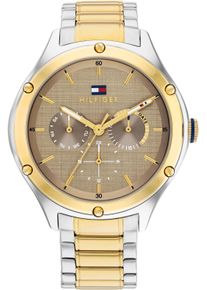 Tommy Hilfiger Damen Multifunktionsuhr "CLASSIC", gold, Armbanduhren, Quarzuhr, Armbanduhr, Damenuhr, Herrenuhr, Datum, Edelstahlarmband