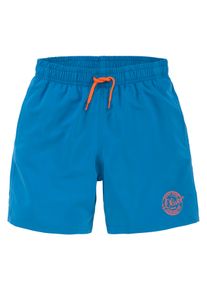 s.Oliver Kinder Badeshorts, blau, Gr. 158, Polyester, Badehosen, mit seitlichem Logodruck