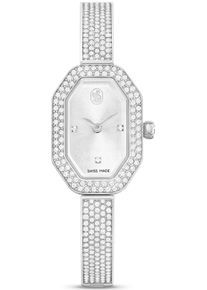 Swarovski Damen Quarzuhr "DEXTERA BANGLE", silber, Armbanduhren, Armbanduhr, Damenuhr, Swarovski-Kristalle, Swiss Made