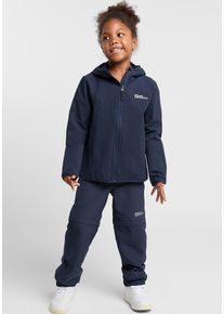 Jack Wolfskin Kinder Softshelljacke "SOLYD JACKET K", blau, Gr. 92, OBERSTOFF: 91% POLYAMID, 9% ELASTHAN; Futter: 100% POLYESTER, Jacken