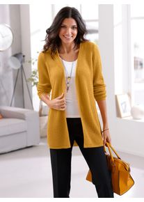 Classic Basics Damen Strickjacke, gelb, Gr. 42, unifarben, 100% Polyacryl, Strickjacken