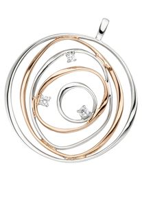 Jobo Damen Ketten-Anhänger "Anhänger mit Zirkonia", Silber 925 (Sterlingsilber), silber, Silber 925 (Sterlingsilber), Schmuckanhänger, 925 Silber