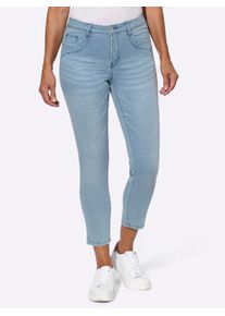 Casual Looks Damen 7/8-Jeans, blau, Gr. 20, unifarben, 81% Baumwolle, 17% Polyester, 2% Elasthan, Jeans