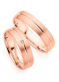 Phoenix PHÖNIX Trauring "Schmuck Geschenk Gold 333 Trauring Ehering LIEBE versch. Varianten", 53, 0,01 ct SI = kleine Einschlüsse mit Brillant, Roségold 333,