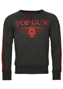 Top Gun Herren Sweater "Streak TG20191013", grau, Gr. XXL, Obermaterial: 100% Baumwolle, Sweatshirts