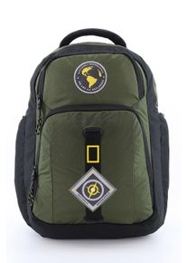 Cityrucksack "New Explorer", National Geographic, grün, Kunstfaser, Rucksäcke, mit praktischem Laptop-Fach