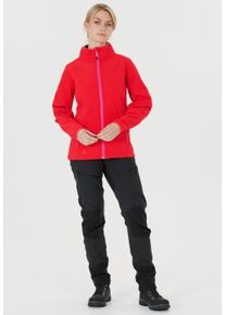WHISTLER Damen Softshelljacke "Covina", rot, sportlich, Gr. 48, unifarben, 94% Polyester, 6% Elasthan, Jacken, mit wasser- und winddichtem