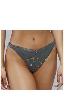 Lascana Damen Tanga "Jasmin", Gr. 48, bunt, Microtouch, Obermaterial: 70% Polyamid, 25% Polyester, 5% Elasthan, Unterhosen, in floraler Optik